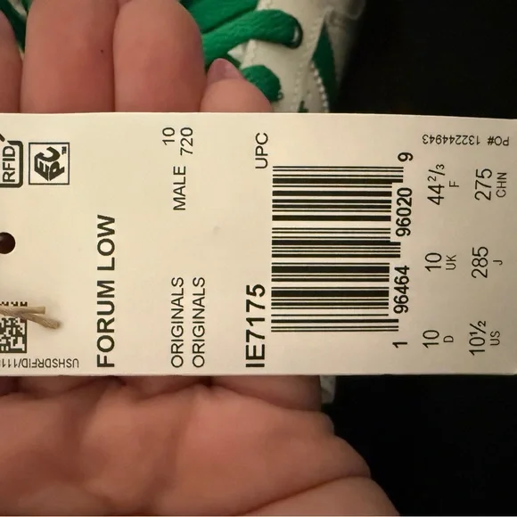 NWT Men’s adidas Forum Low - White Collegiate Green - Size 10.5 - Picture 5 of 6